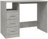 vidaXL Schreibtisch mit Schubladen Betongrau 102x50x76cm Holzwerkstoff 823036 Bild 2