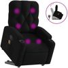 vidaXL Massagesessel mit Aufstehhilfe Schwarz Stoff 3204724 Bild 2