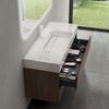 doporro Badmöbel-Set Badezimmermöbel Badezimmer Waschbecken Waschtisch Deep, Wasser abweisend, großer Stauraum Bild 2