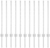 vidaXL Zaunpfosten 11 pcs Silber 80 cm Stahl 42006295 Bild 2