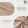 Laleni Baby Bettwäsche 80x80 cm aus Baumwolle - Musselin Bettwäsche Baby 80x80 + Musselin Kissenbezug 35x40 cm - Oeko-TEX zertifizierte Bettwäsche Sommer - Kinderwagen Bettwäsche Taupe 80x80 Bild 3