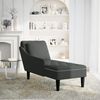 vidaXL Chaiselongue mit Kissen und Rechter Armlehne Schwarz Samt 4009777 Bild 2