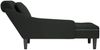 vidaXL Chaiselongue mit Kissen und Rechter Armlehne Schwarz Samt 4009777 Bild 5