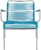 Outdoor Sessel Fiam Mya Lounge Spaghetti aus Aluminium petrol Bild 5