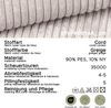 Sofa 3 Sitzer B/H/T: 241 x 92 x 112 cm in grau-beige Bild 5