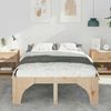 vidaXL Bettrahmen Braun 120 x 200 cm Massives Kiefernholz 872989 Bild 3