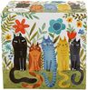 DUO ART GALLERY Fassbecher 430 ml CAT'S WORLD – GARDEN FELINES mit Teesieb, New Bone China Porzellan Bild 4
