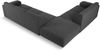 Micadoni Ecksofa Molino 6-Sitzer Links Boucle Dunkelgrau Bild 3