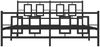 vidaXL Bettgestell mit Kopf- und Fußteil Metall Schwarz 150x200 cm 374261 Bild 5