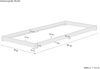 Bettrahmen Bodenbett Futon extra niedriges Holzbett 90x200 Kiefer lackiert V-60.47K-09ohne Zubehör Bild 5