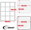 4,2m² Poolunterlage 12 Poolmatten 62x62cm in Blau Bild 5