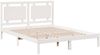 vidaXL Massivholzbett Extra Lang ohne Matratze Weiß 160x220 cm 3309204 Bild 3