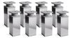 sossai® Möbelfuß Design-Möbelfüße, 4er & 8er Set, höhenverstellbar MFV1, Farbe: Chrom, (8-St), Farbe: Chrom Bild 4