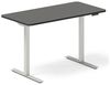 Höhenverstellbarer Tisch DNA Anthrazit 1400x800 mm 2-beinig/weiß Bild 1