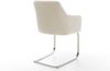 Freischwinger Greg-Flex Cord Beige Freischwinger flach Edelstahl Taschenfederkern Bild 5