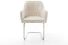 Freischwinger Greg-Flex Cord Beige Freischwinger flach Edelstahl Taschenfederkern Bild 2