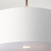 Elstead Balance Pendelleuchte 1-flammig schwarz Lampenschirm weiss E27 45cm Bild 2