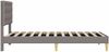 vidaXL Bettrahmen mit Kopfteil Taupe 80 x 200 cm Stoff 42027759 Bild 5