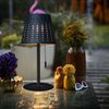 LED Tischleuchte, Akku, USB Kabel, Timer, dimmbar, H 30cm Bild 3