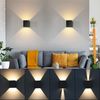 oyajia Wandleuchte 2 Stück 7W Metall LED Wandlampe, Auf und ab Einstellbarer Lichtstrahl, LED fest integriert, Warmweiß, LED Wandlampe mit Bewegungsmelder,für Wohnzimmer, Flur, Balkon, Hotel Bild 4
