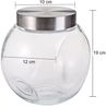 2er Set Bonbonglas mit Deckel 2 Liter - Vorratsglas Keksdose Transparent Bild 2