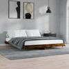 vidaXL Bettgestell ohne Matratze Räuchereiche 120x200 cm Holzwerkstoff 832154 Bild 3