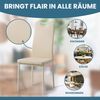 Albatros Esszimmerstühle SALERNO 4er Set, Beige - Edles Italienisches Design, Polsterstuhl Kunstleder-Bezug, Modern und Stilvoll am Esstisch - Küchenstuhl, Stuhl Esszimmer hohe Belastbarkeit Bild 4