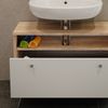 Waschbeckenunterschrank Fynn Sonoma/Weiß 80.2 x 54 cm mit Schublade Vicco Bild 5