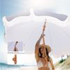 PHI VILLA Sonnenschirm, ideal für Strand- und Gartenaktivitäten, Stabiler Sonnenschirme für Sand mit Neigepfosten UV-Schutz 50+ Bild 3