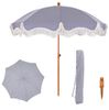 PHI VILLA Sonnenschirm, ideal für Strand- und Gartenaktivitäten, Stabiler Sonnenschirme für Sand mit Neigepfosten UV-Schutz 50+ Bild 4