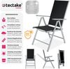 tectake Gartenstuhl 4er Set Gartenstuhl (4er Set, 4 St), klappbar Bild 2