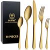 LuxusKollektion Kochbesteck-Set Besteck 60teilig 12Personen 60 Stück Gold Besteck 60 Stück Bild 4