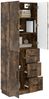 vidaXL Schrankset 2 pcs Geräucherte Eiche Holzwerkstoff 3416822 Bild 2