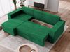 NEXT COLLECTION Ecksofa DOMINO, Kleine Ecksofa mit Schlaffunktion und zwei Bettkasten, Liegefläche 140x200 cm, Universelle Ecklösung, 2 Bettzeugcontainer, große Liegefläche 140x200 cm Bild 2