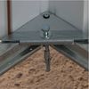 Yardmaster Metall-Gerätehaus "Heidelberg 1013", anthrazit, 11,03 m²,mit Bodenrahmen Bild 3