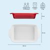 KHG Auflaufform klein 22 cm Rot 1 Person, Steingut, (1-St), Antihaft (mit Emaile glasiert) Bild 2