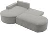 Ecksofa Schlafsofa Sofa GIRONA Stoff Arena Grau Ottomane Links Bild 4
