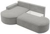 Ecksofa Schlafsofa Sofa GIRONA Stoff Arena Grau Ottomane Links Bild 3