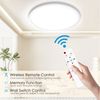 POPOLIC LED Deckenleuchte 24W 3200LM Deckenlampe Flach Dimmbar mit Fernbedienung 3000K-6500K, 2 St, IP54 Ultra Dünn Schlafzimmer Lampe für Wohnzimmer Küche Badezimmer Bild 3