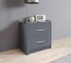 Nachtkommode >Pepe< in Graphit - 39x39x28cm (BxHxT) Bild 5