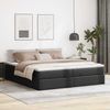 vidaXL Ottoman-Bett mit Matratzen Schwarz 200x200 cm Kunstleder 3311056 Bild 3