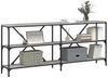 vidaXL Konsolentisch Grau Sonoma 180x30x75 cm Holzwerkstoff und Eisen 832856 Bild 3