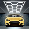 oyajia Deckenleuchte 14 Packs Hexagon mit Rand, LED Deckenleuchte Garage Light 720W 86400lm, LED fest integriert, ‎Kaltweiß, LED Deckenleuchte für Garage, Studio, Parkplatz, Auto-Detailing-Shop Bild 3