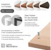 LAMO Manufaktur Beistelltisch Massivholztischplatte Laptoptisch Sofatisch (Set, 1 Tisch), 20mm stake Massivholzplatte Bild 3