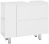 MSMASK Waschbeckenunterschrank Badezimmerschrank mit 2 großen Schubladen,80 x 30 x 66cm (1-St) Transformierbarer Unterschrank, Verstellbare Ablage, Viel Stauraum Bild 5