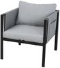 Sitzgruppe Sessel und 2-Sitzer inklusive Polster mit Couchtisch Metallgestell Bild 5