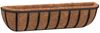 vidaXL Wand-Pflanzkörbe 2 Stk. Kokoseinlage Schwarz 76x21x16 cm Stahl 319355 Bild 3