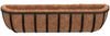 vidaXL Wand-Pflanzkörbe 2 Stk. Kokoseinlage Schwarz 76x21x16 cm Stahl 319355 Bild 4