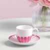 Villeroy & Boch Fleur Couleur Espressotasse mit Untertasse 70 ml 6er Set - Cassis Bild 2