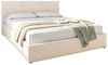 Home Collective Polsterbett Bett Doppelbett Bettgestell mit Lattenrost & Stauraum, mehrere Größen (Größen: 120x200 140x200 160x200 180x200, samtweicher Veloursstoff, in Europa hergestellt), Bettkasten, flexibler Lattenrost mit Härtegradeinstellung Creme Bild 2